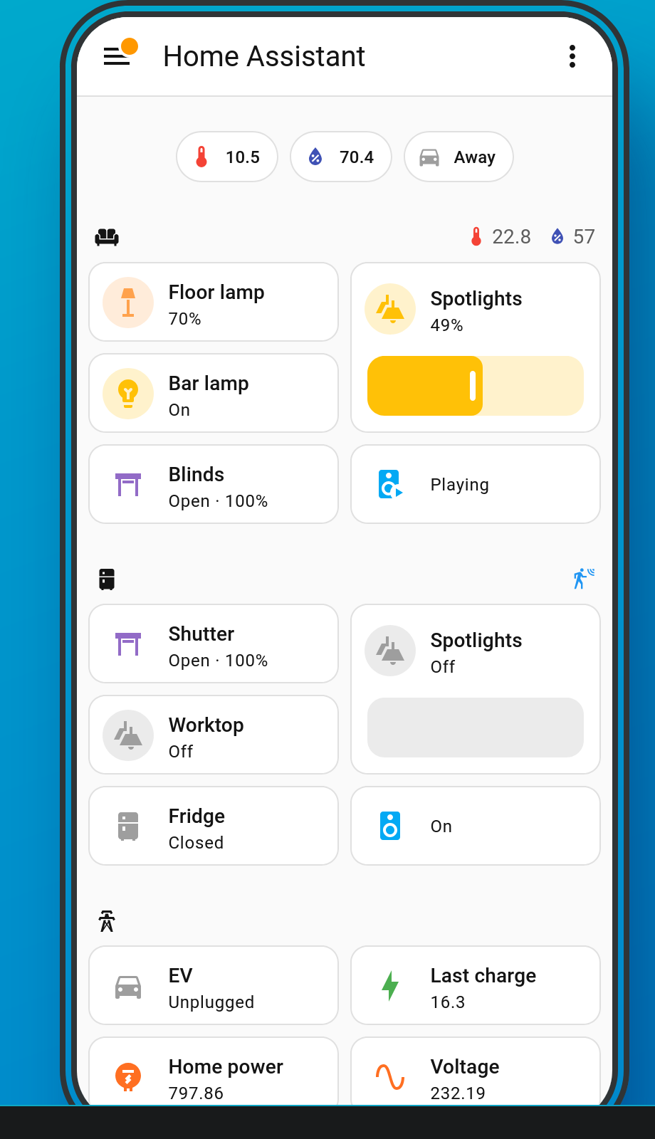 Home Assistant on Android